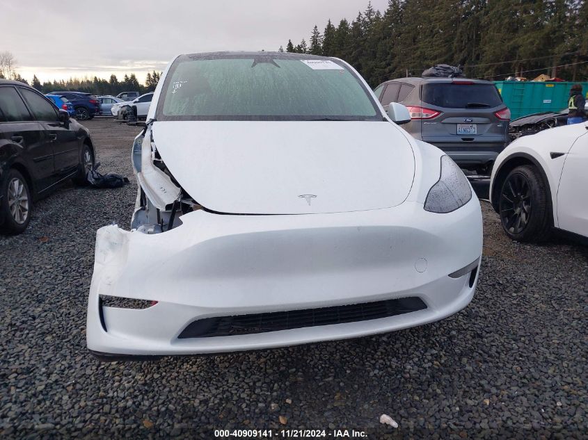 2024 Tesla Model Y Long Range Dual Motor All-Wheel Drive VIN: 7SAYGDEE6RF129422 Lot: 40909141