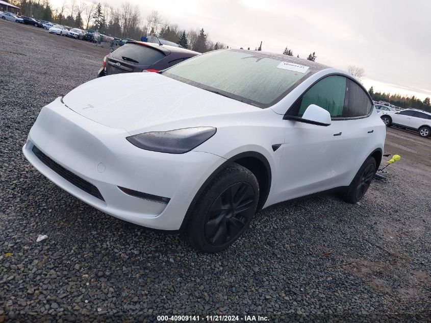 2024 Tesla Model Y Long Range Dual Motor All-Wheel Drive VIN: 7SAYGDEE6RF129422 Lot: 40909141