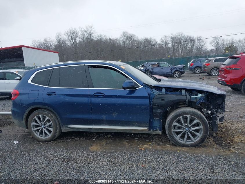 2019 BMW X3 xDrive30I VIN: 5UXTR9C59KLP91708 Lot: 40909145