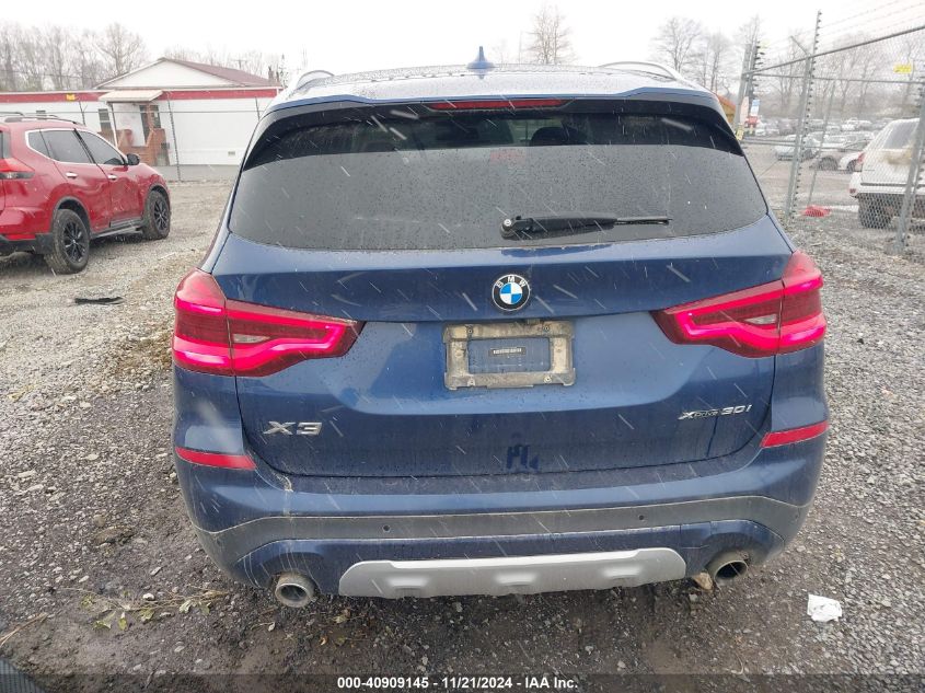 2019 BMW X3 xDrive30I VIN: 5UXTR9C59KLP91708 Lot: 40909145