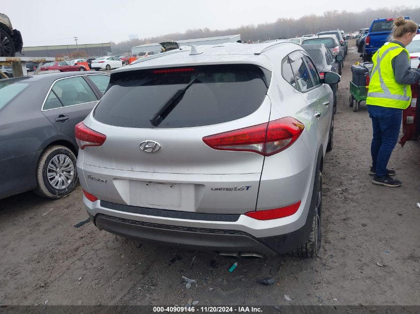 2016 Hyundai Tucson Limited VIN: KM8J33A27GU042192 Lot: 40909146