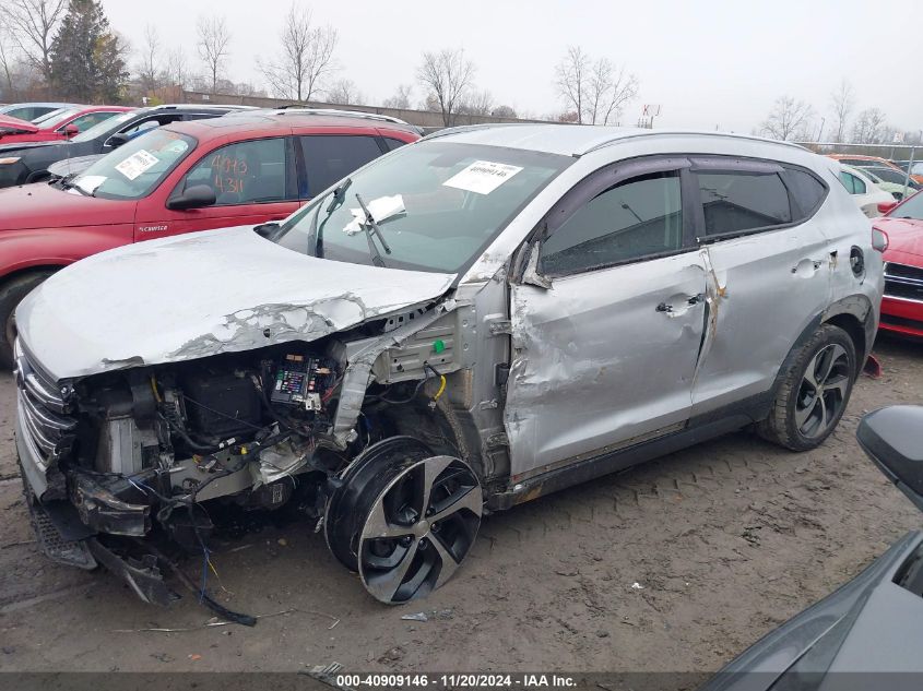 2016 Hyundai Tucson Limited VIN: KM8J33A27GU042192 Lot: 40909146