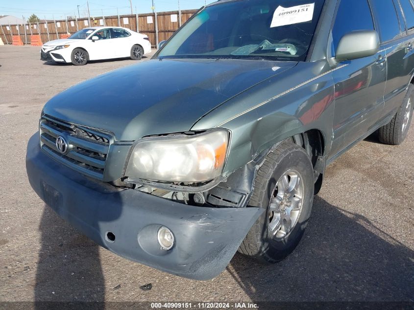 2007 Toyota Highlander V6 VIN: JTEEP21A270195402 Lot: 40909151