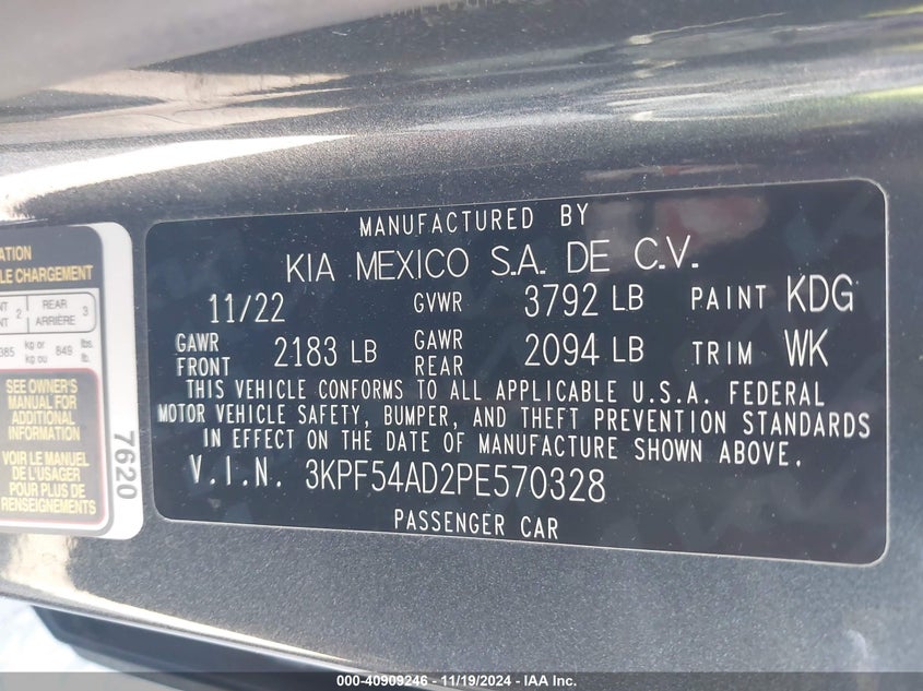 2023 KIA FORTE GT-LINE - 3KPF54AD2PE570328