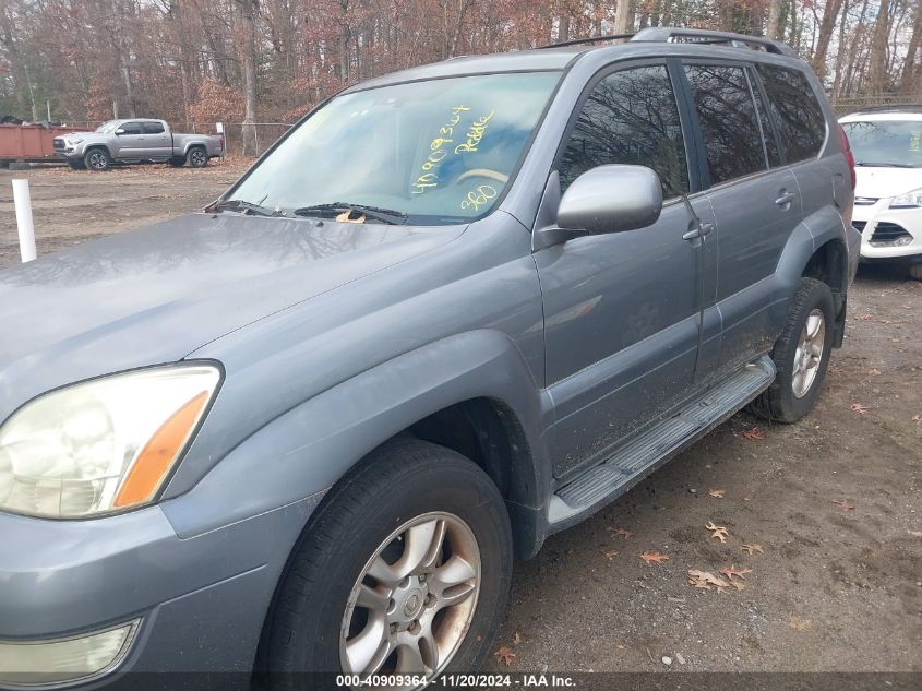 2005 Lexus Gx 470 VIN: JTJBT20X250086943 Lot: 40909364