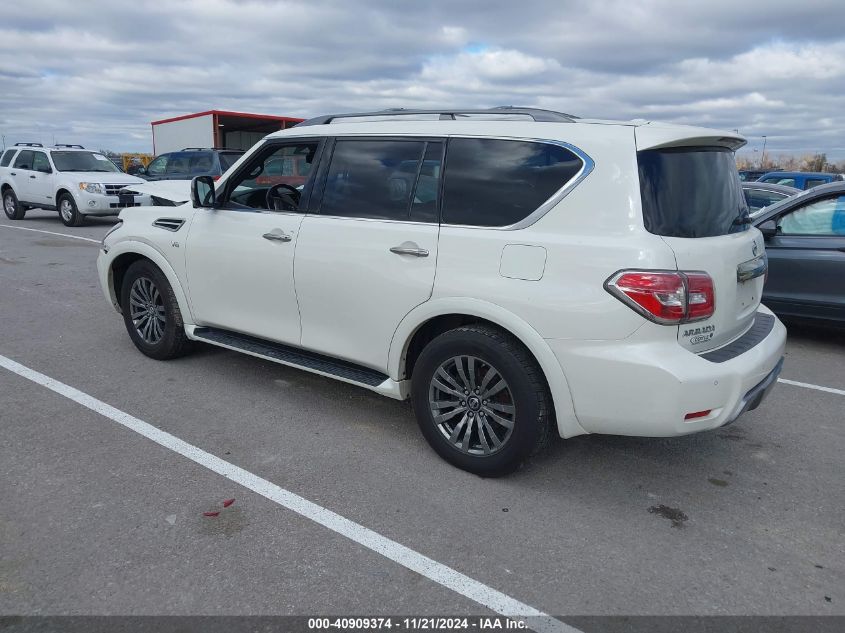 2019 Nissan Armada Platinum VIN: JN8AY2NE5K9758190 Lot: 40909374