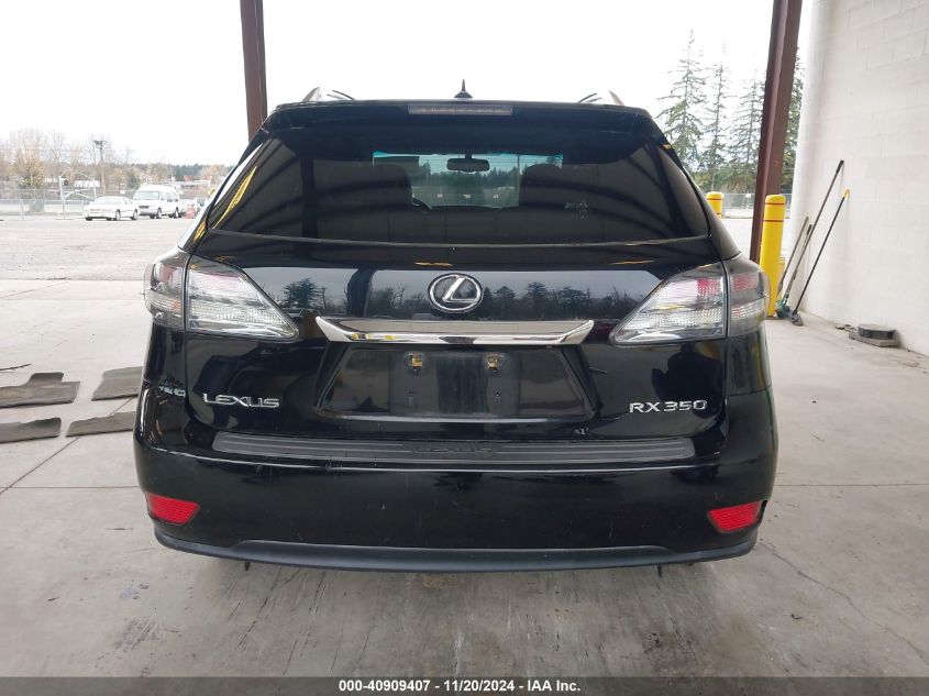 2010 Lexus Rx 350 VIN: 2T2BK1BA0AC026762 Lot: 40909407