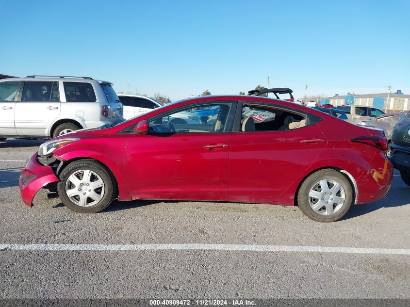 2016 Hyundai Elantra Se VIN: 5NPDH4AE4GH714285 Lot: 40909472