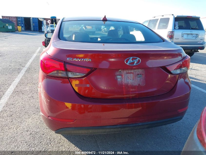 2016 Hyundai Elantra Se VIN: 5NPDH4AE4GH714285 Lot: 40909472