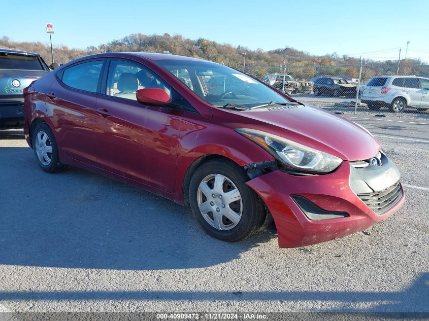 VIN 5NPDH4AE4GH714285 2016 HYUNDAI ELANTRA no.1