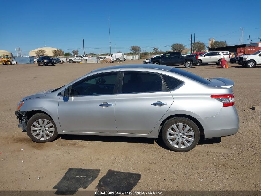 2015 Nissan Sentra S VIN: 3N1AB7AP8FY249926 Lot: 40909544