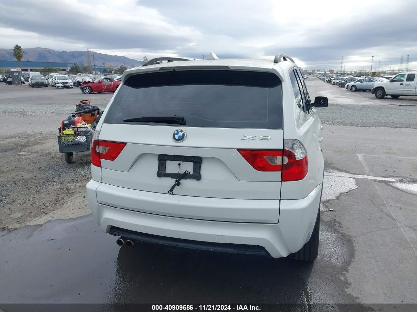 2006 BMW X3 3.0I VIN: WBXPA93406WG83408 Lot: 40909586