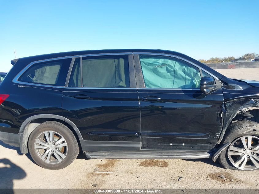 2016 Honda Pilot Ex-L VIN: 5FNYF5H55GB027298 Lot: 40909690