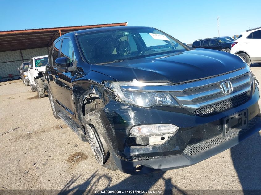 2016 Honda Pilot Ex-L VIN: 5FNYF5H55GB027298 Lot: 40909690