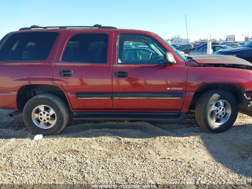 2001 Chevrolet Tahoe Ls VIN: 1GNEC13T61J216463 Lot: 40909780