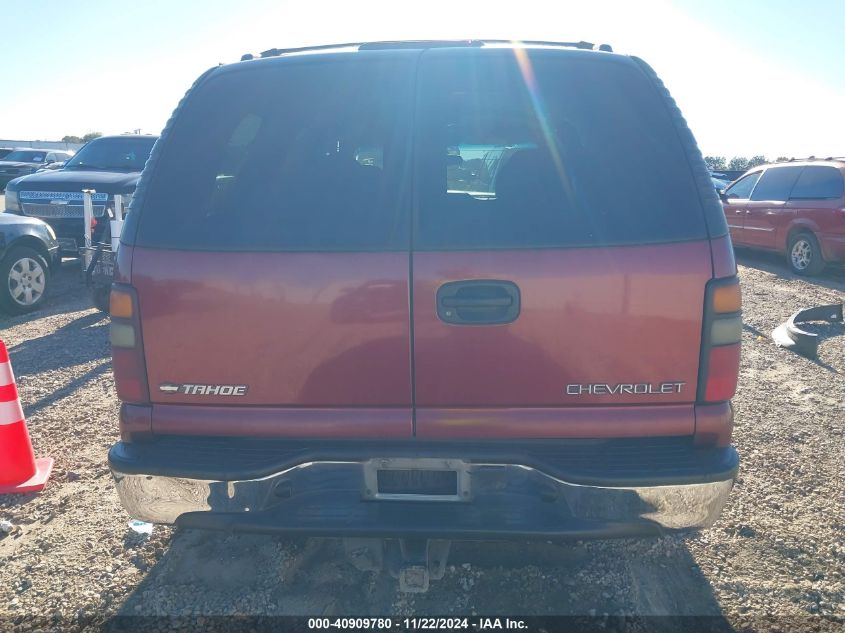 2001 Chevrolet Tahoe Ls VIN: 1GNEC13T61J216463 Lot: 40909780