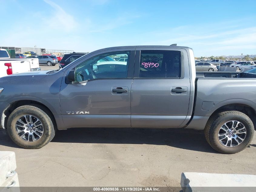 2022 Nissan Titan Sv 4X2 VIN: 1N6AA1EE4NN102887 Lot: 40909836