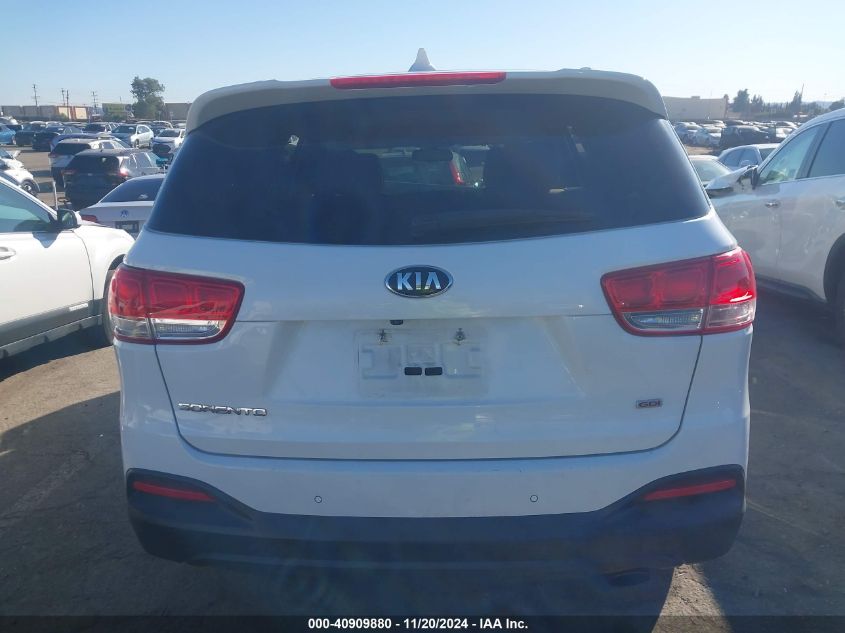 2016 Kia Sorento 2.4L Lx VIN: 5XYPGDA31GG056205 Lot: 40909880