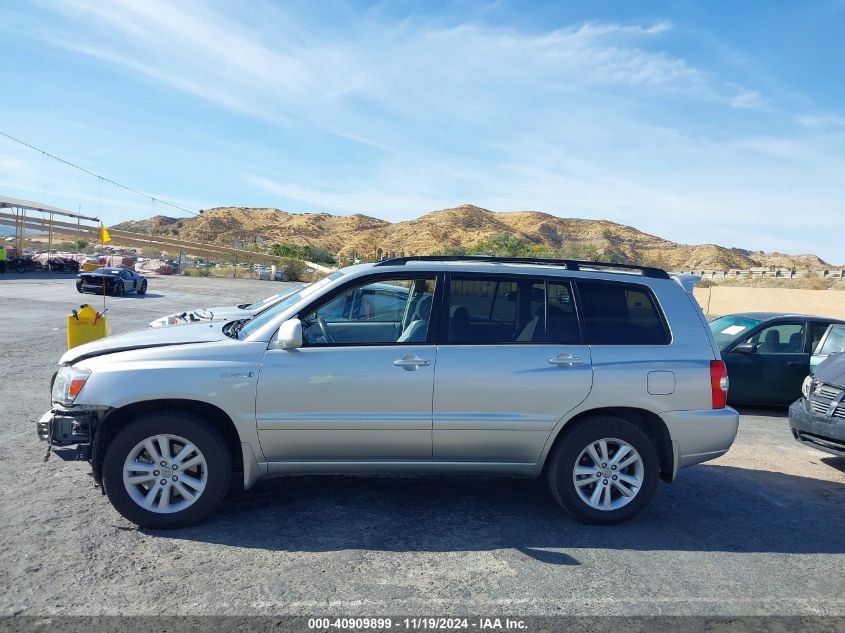 2006 Toyota Highlander Hybrid V6 VIN: JTEDW21A560015424 Lot: 40909899