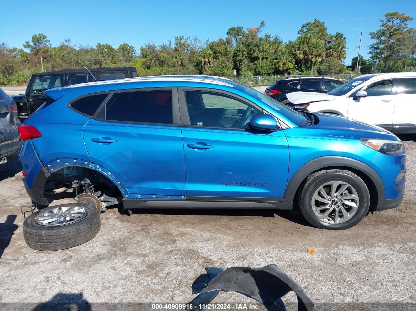 2016 Hyundai Tucson Se VIN: KM8J33A40GU204858 Lot: 40909916