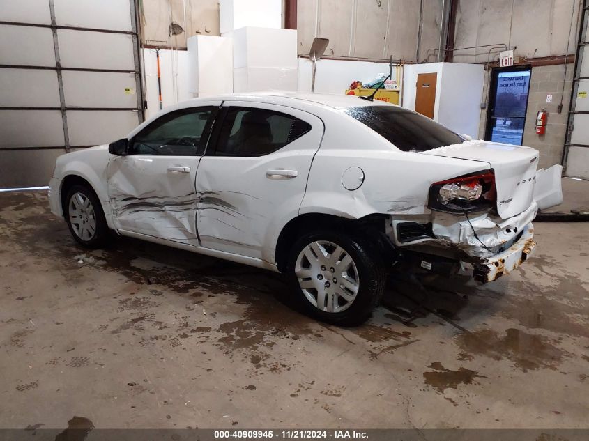 2011 DODGE AVENGER VIN: 1B3BD4FB0BN620870