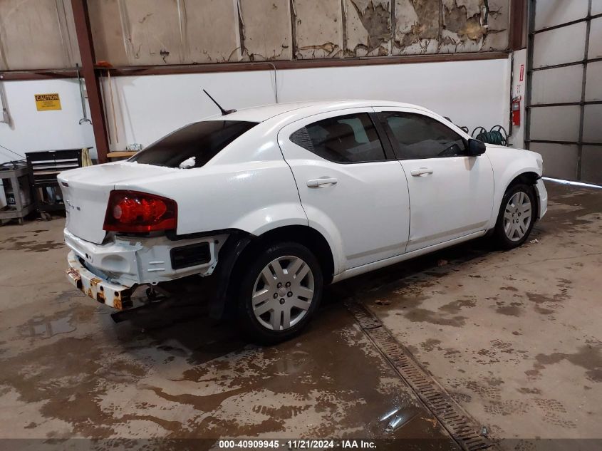 2011 DODGE AVENGER VIN: 1B3BD4FB0BN620870