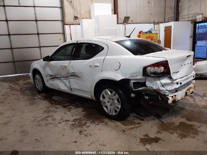 2011 DODGE AVENGER VIN: 1B3BD4FB0BN620870