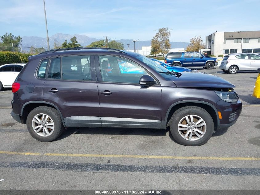 2016 Volkswagen Tiguan S VIN: WVGAV7AX0GW539165 Lot: 40909975