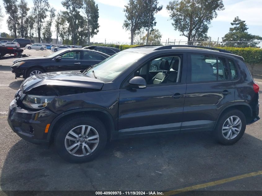 2016 VOLKSWAGEN TIGUAN S - WVGAV7AX0GW539165