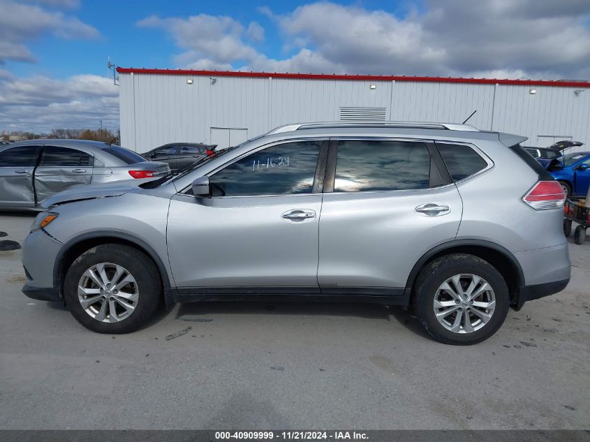 2016 Nissan Rogue Sv VIN: KNMAT2MTXGP642190 Lot: 40909999