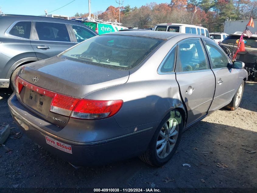 2007 Hyundai Azera Limited/Se VIN: KMHFC46F47A147314 Lot: 40910038