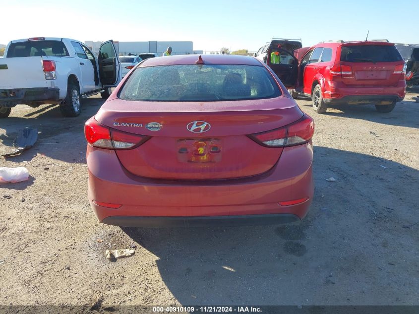 2015 Hyundai Elantra Se VIN: KMHDH4AE2FU455473 Lot: 40910109