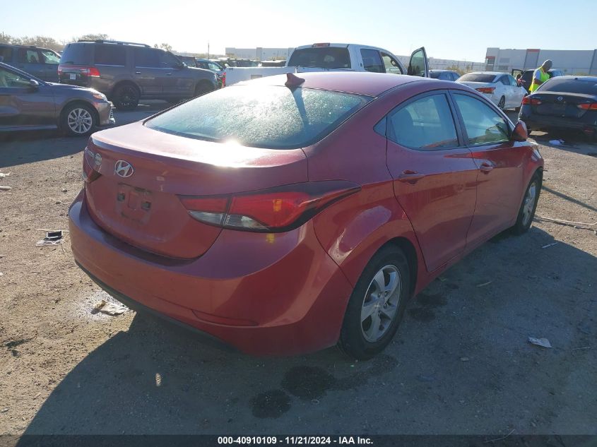 2015 Hyundai Elantra Se VIN: KMHDH4AE2FU455473 Lot: 40910109