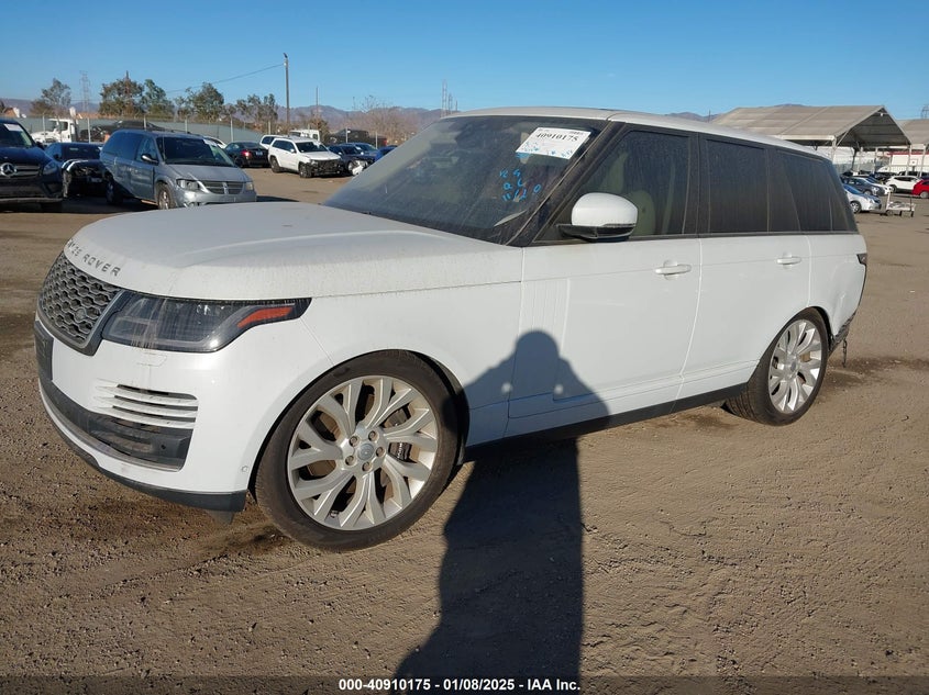Vin: salgs2sv3ka547623, lot: 41399867, land rover range rover 3.0l v6 supercharged hse 20192