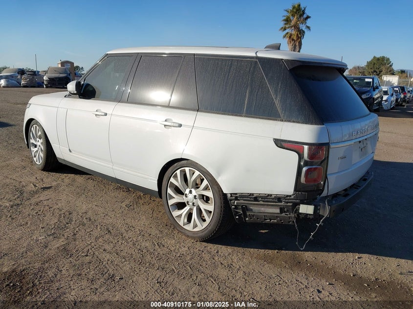 Vin: salgs2sv3ka547623, lot: 41399867, land rover range rover 3.0l v6 supercharged hse 20193