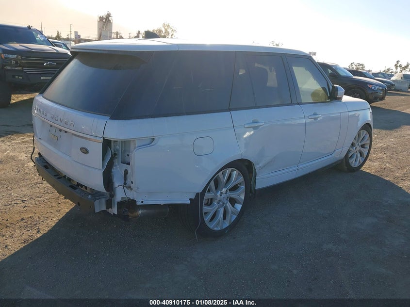 Vin: salgs2sv3ka547623, lot: 41399867, land rover range rover 3.0l v6 supercharged hse 20194