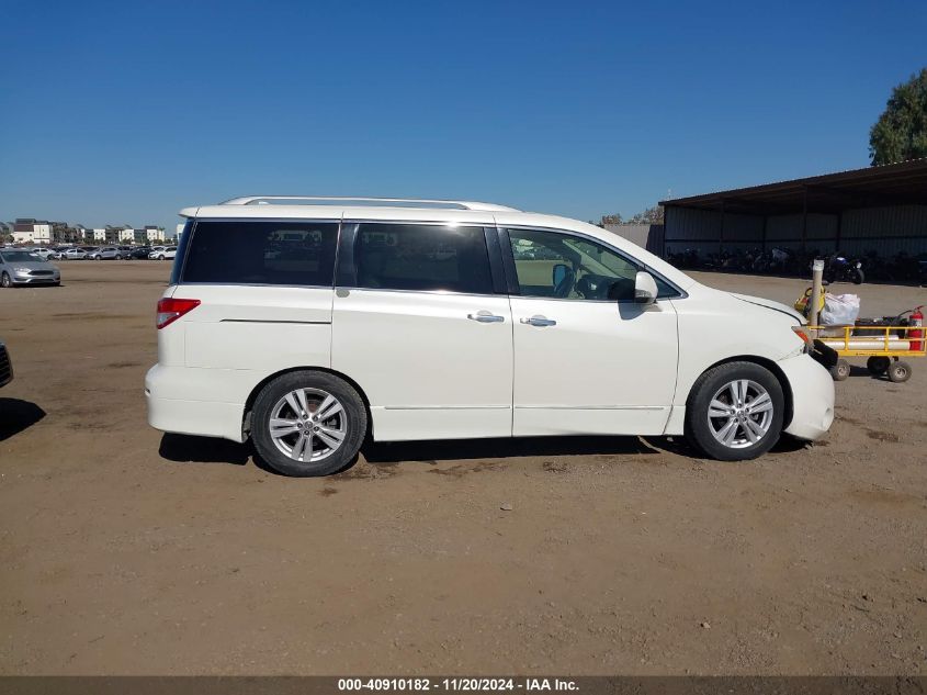 2012 Nissan Quest Sl VIN: JN8AE2KP2C9050138 Lot: 40910182