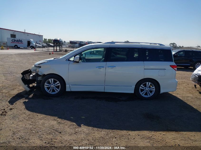 2012 Nissan Quest Sl VIN: JN8AE2KP2C9050138 Lot: 40910182