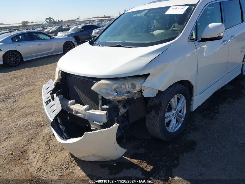 2012 Nissan Quest Sl VIN: JN8AE2KP2C9050138 Lot: 40910182