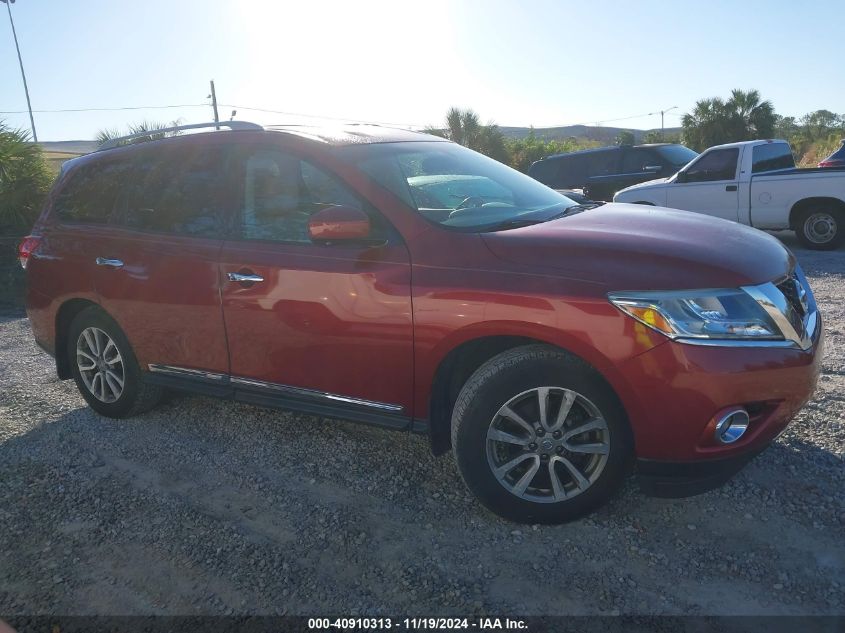 2015 Nissan Pathfinder Sl VIN: 5N1AR2MN7FC638468 Lot: 40910313