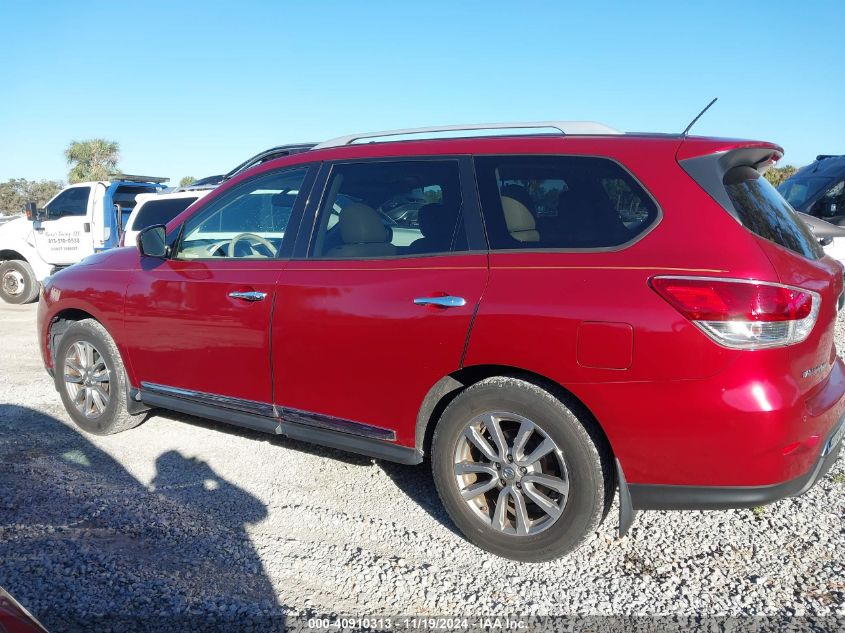 2015 Nissan Pathfinder Sl VIN: 5N1AR2MN7FC638468 Lot: 40910313