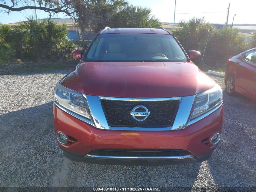 2015 Nissan Pathfinder Sl VIN: 5N1AR2MN7FC638468 Lot: 40910313