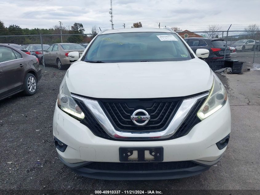 2015 Nissan Murano Sl VIN: 5N1AZ2MH1FN290861 Lot: 40910337