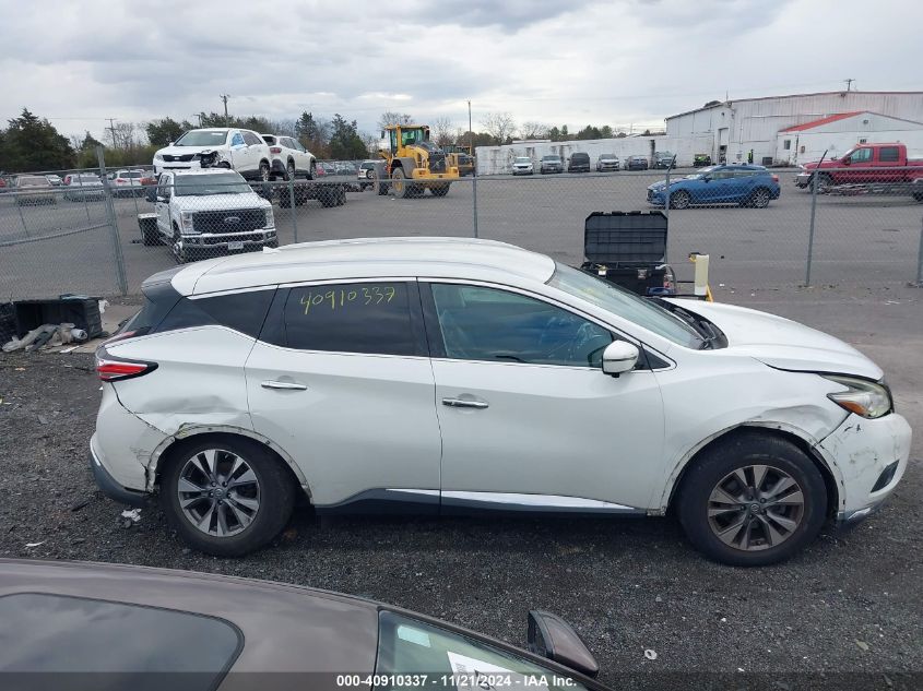 2015 Nissan Murano Sl VIN: 5N1AZ2MH1FN290861 Lot: 40910337