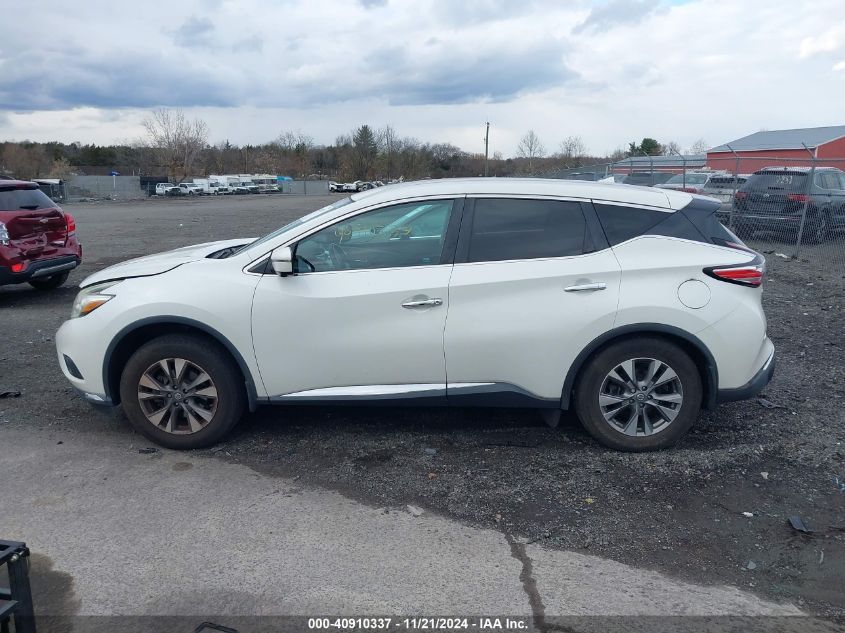 2015 Nissan Murano Sl VIN: 5N1AZ2MH1FN290861 Lot: 40910337