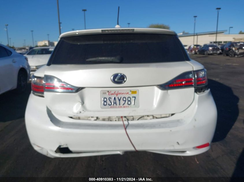 2013 Lexus Ct 200H VIN: JTHKD5BH2D2161696 Lot: 40910383