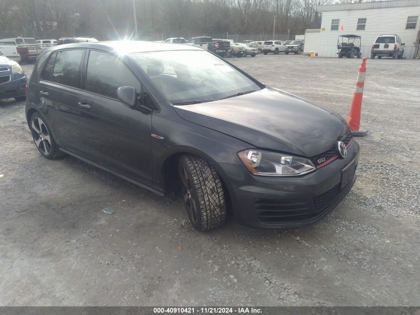 2016 Volkswagen Golf Gti S 4-Door VIN: 3VW4T7AU8GM000819 Lot: 40910421