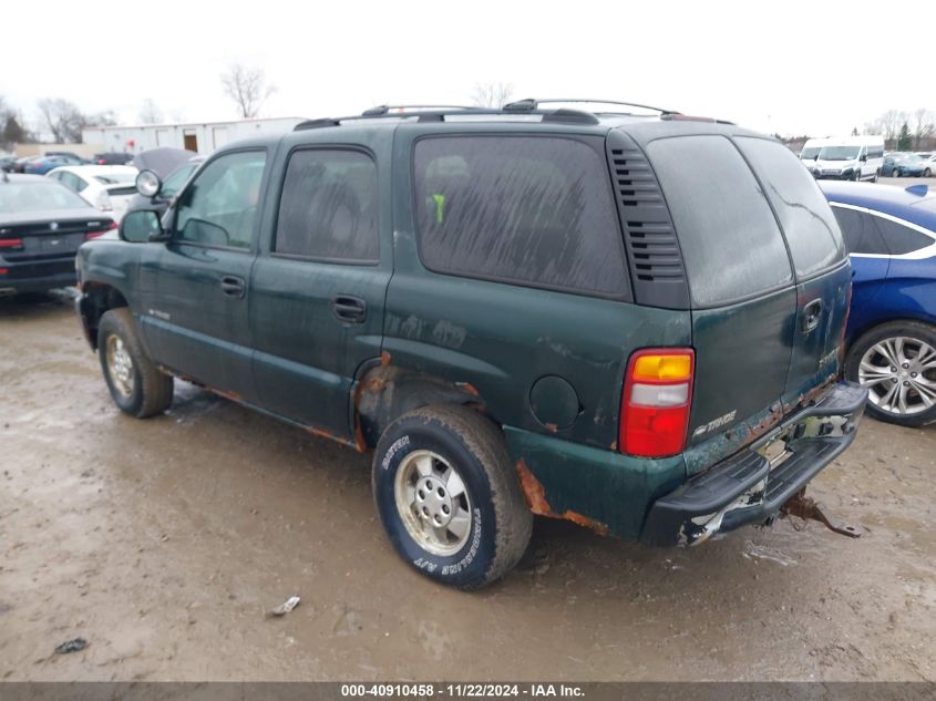 2002 Chevrolet Tahoe Special Services VIN: 1GNEK13V12J177657 Lot: 40910458