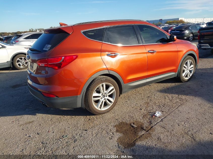 2015 Hyundai Santa Fe Sport 2.0L Turbo VIN: 5XYZW4LAXFG257591 Lot: 40910511