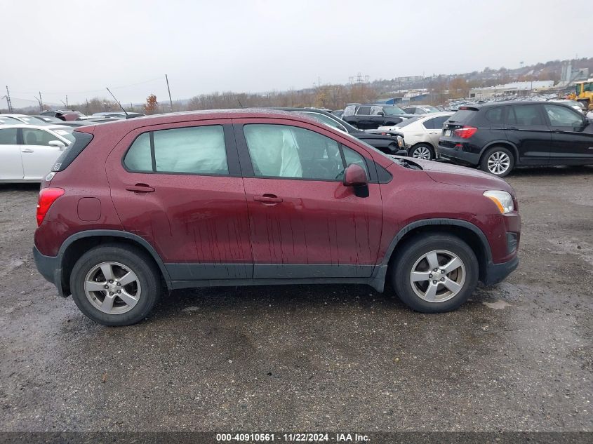 2016 Chevrolet Trax 1Ls VIN: 3GNCJNSB2GL266890 Lot: 40910561